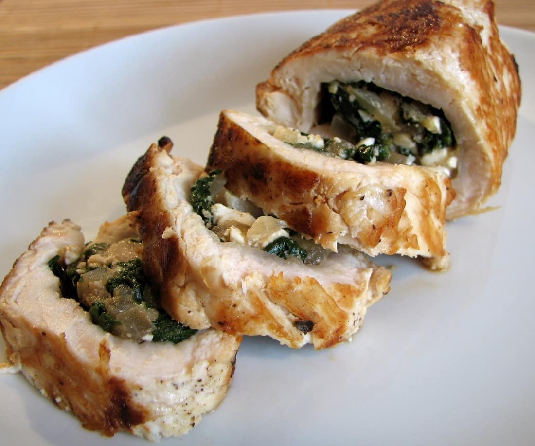 Kyllingepesto roulade
